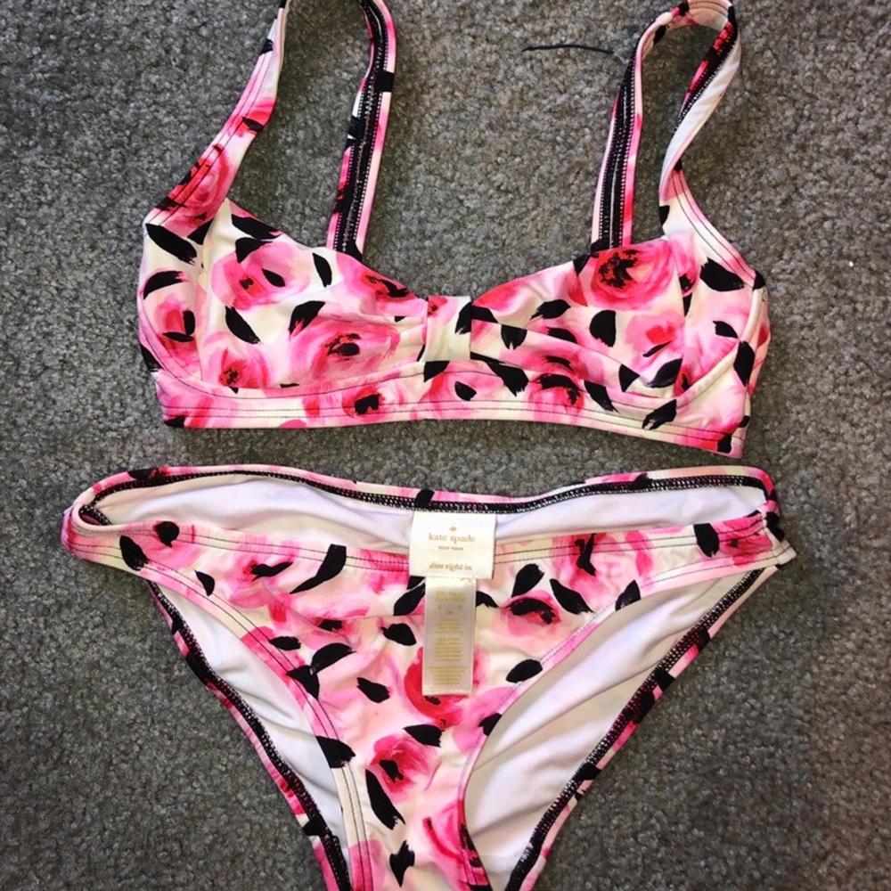 Kate spade floral bikini- never worn